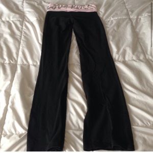Pink yoga pants